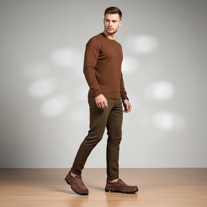 Orthopedic Comfort Shoes for Men, Vegan Leather