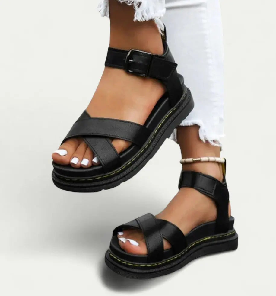 Platform Sandals with Cushioned Sole