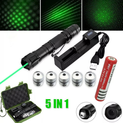 Green Laser Pointer, Rechargeable 2000m Range