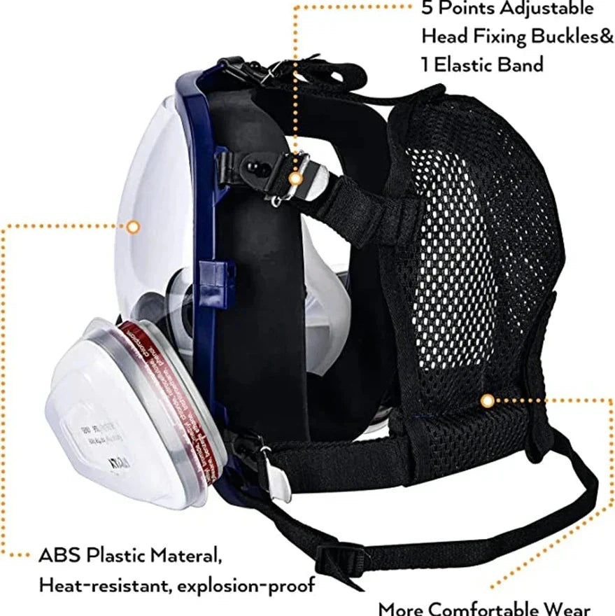Full Face Respirator Mask with Visor