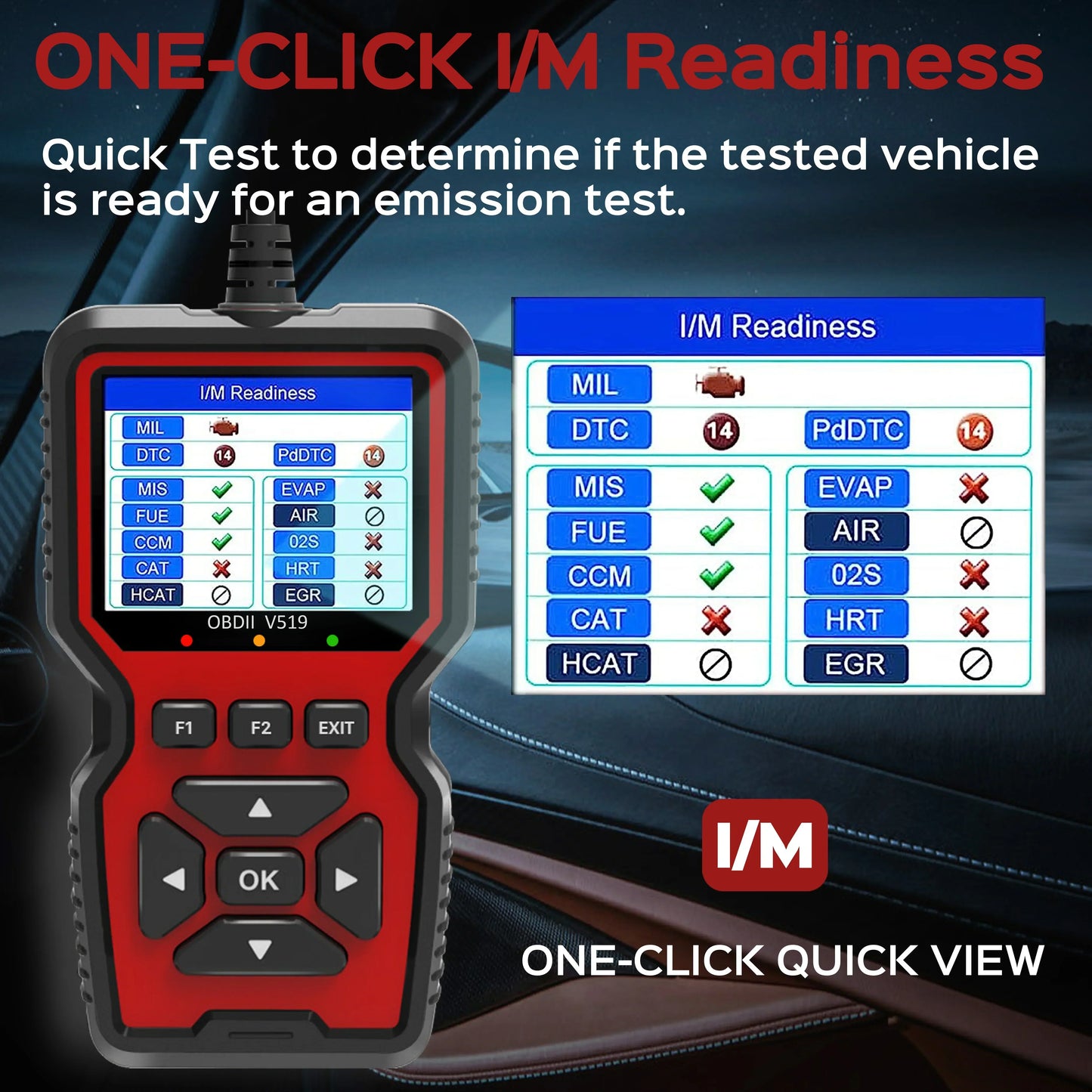 OBD2 Diagnostic Code Reader with Live Data