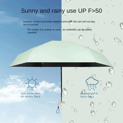 Compact Folding Umbrella, Waterproof, UV Proof