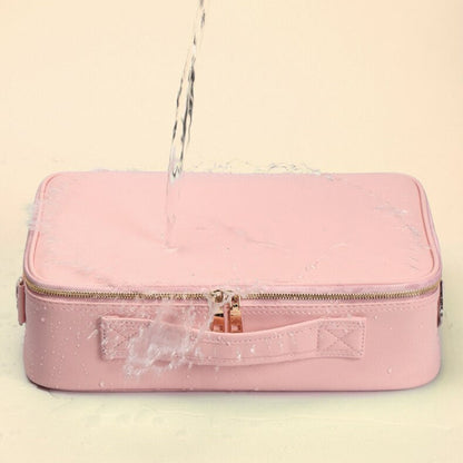 Makeup Organizer Case with LED Mirror