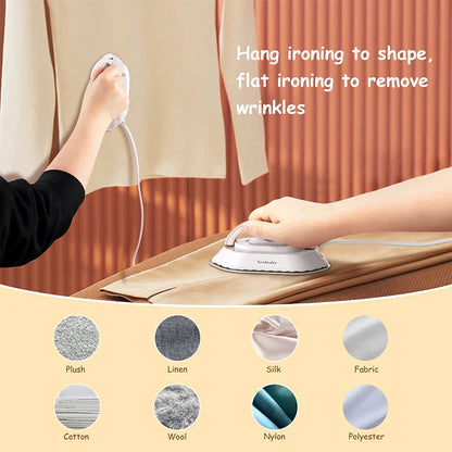 Compact Travel Iron with Foldable Handle