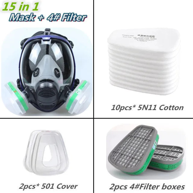 Full Face Respirator Mask with Visor