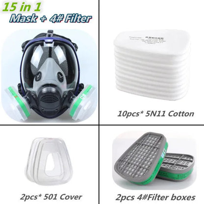 Full Face Respirator Mask with Visor