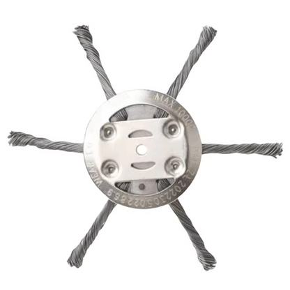 Wire Brush Trimmer Head for Weed & Rust Removal