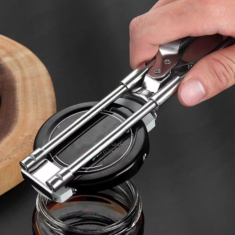 Adjustable Jar Opener with Steel Teeth, 1-4 Inch Lids
