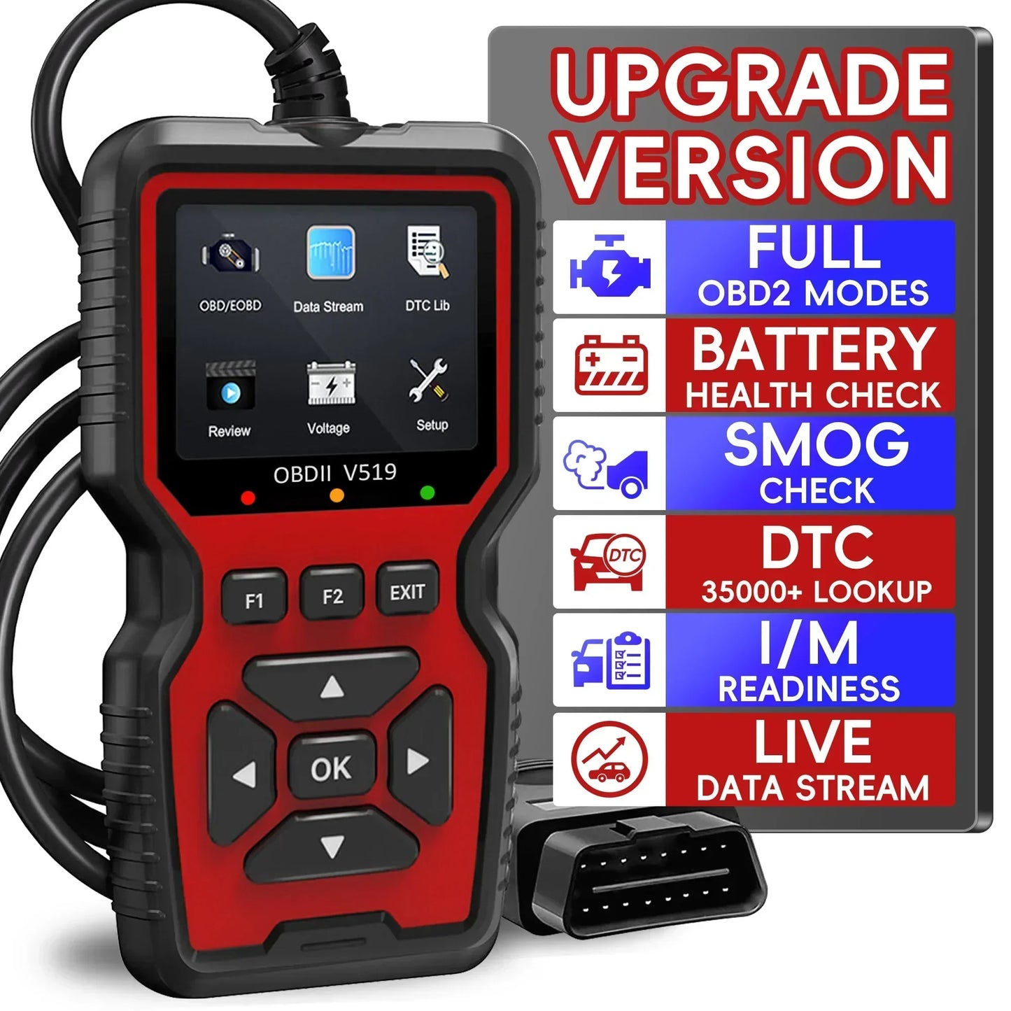 OBD2 Diagnostic Code Reader with Live Data
