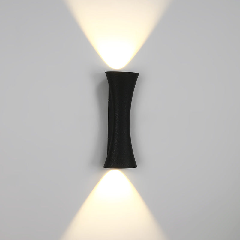 Waterproof Illuminated Aluminum Lens LED Wall Sconce Lamp