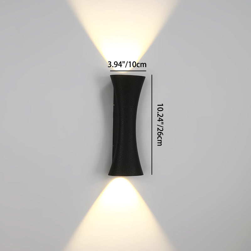 Waterproof Illuminated Aluminum Lens LED Wall Sconce Lamp
