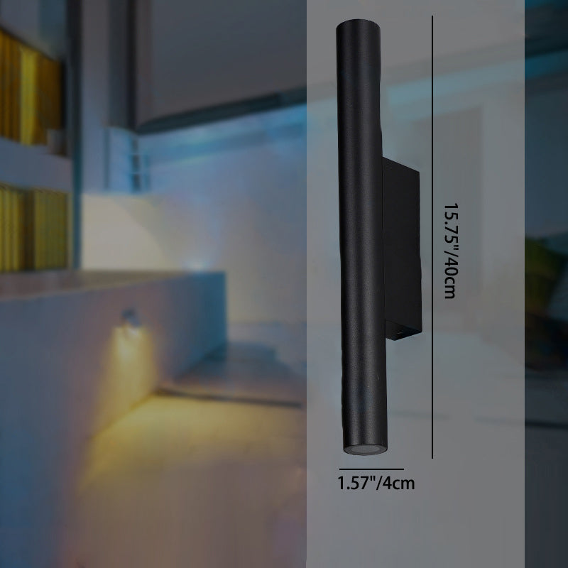 Long Tempered Glass LED Waterproof Wall Sconce Lamp