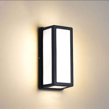 Square Aluminum Acrylic LED Waterproof Wall Sconce Lamp