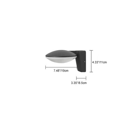 Simplicity Aluminum Acrylic LED Outdoor Wall Sconce Lamp