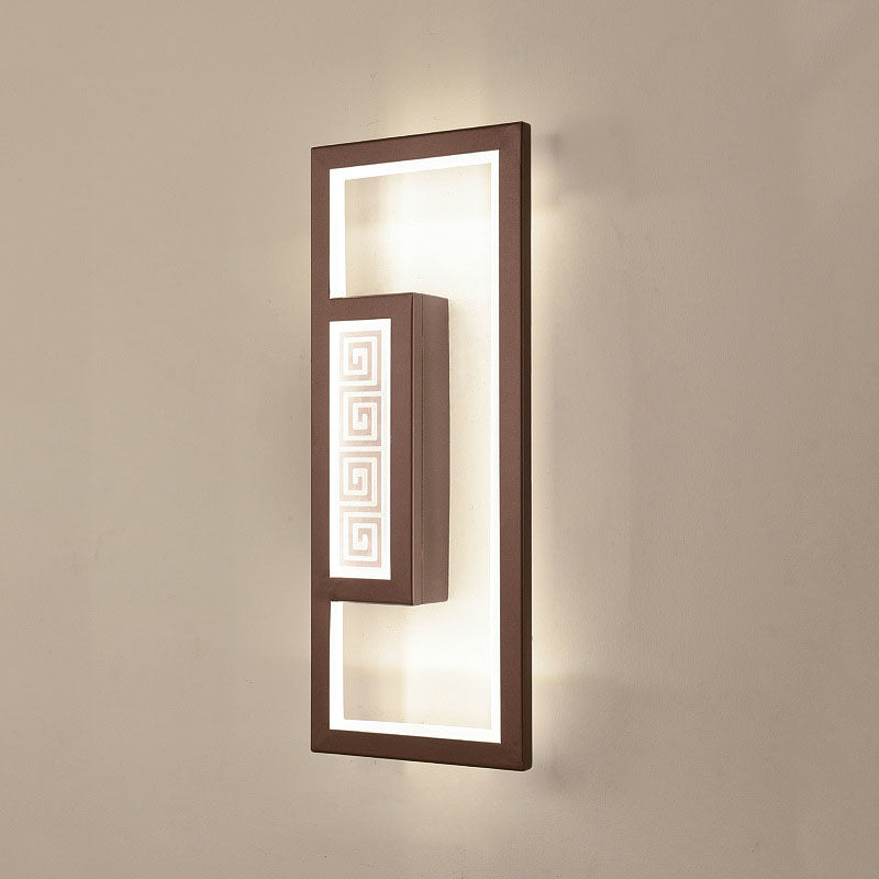 Chinese Lotus Leaf Iron Acrylic LED Wall Sconce Lamp