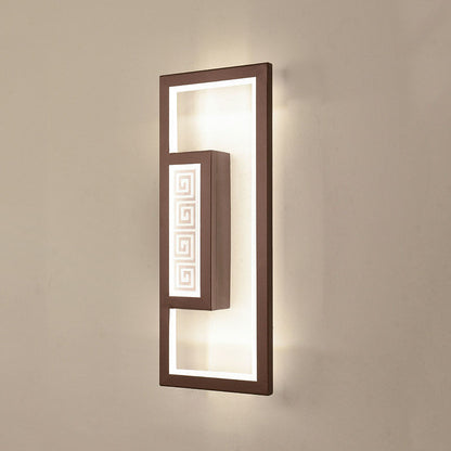 Chinese Lotus Leaf Iron Acrylic LED Wall Sconce Lamp