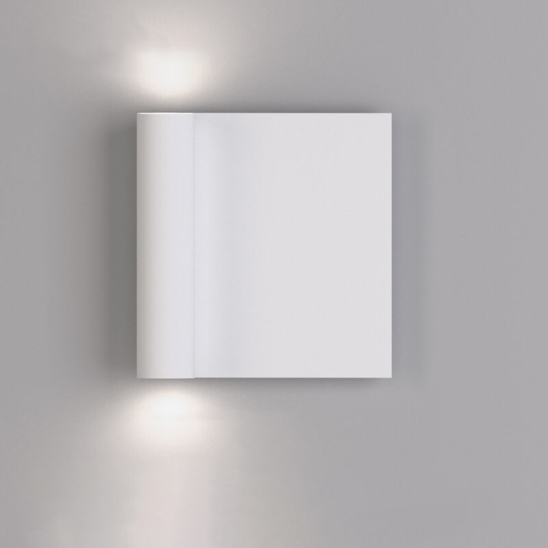 Square Up and Down Illuminated LED Wall Sconce Lamp