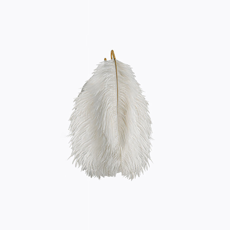 Creative Ostrich Feather Design 1-Light Wall Sconce Lamp