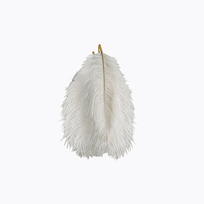 Creative Ostrich Feather Design 1-Light Wall Sconce Lamp