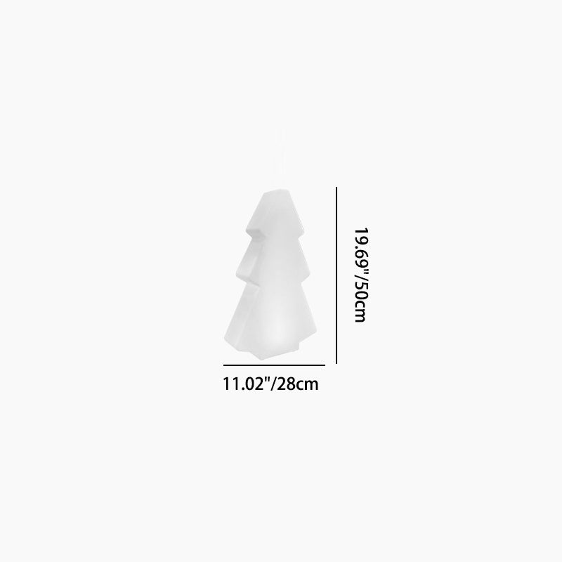 Modern Art Deco Waterproof Solar Rechargeable PE Christmas Tree LED RGB Landscape Lighting Outdoor Light For Garden