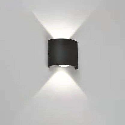 Modern Outdoor Arc Up and Down Spotlight LED Outdoor Waterproof Wall Sconce Lamp