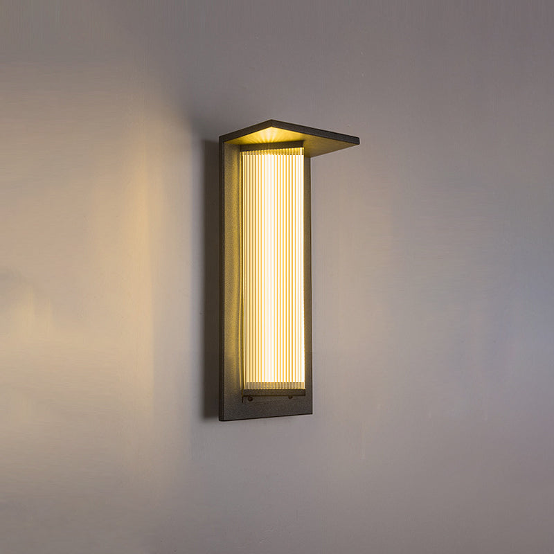 Simplicity Acrylic Shade LED Waterproof Wall Sconce Lamp