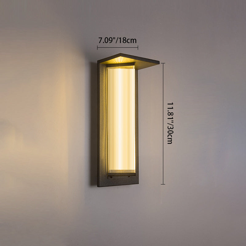 Simplicity Acrylic Shade LED Waterproof Wall Sconce Lamp