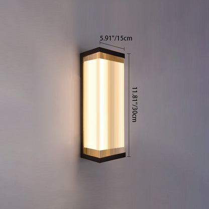Waterproof Steel Acrylic LED Outdoor Wall Sconce Lamp