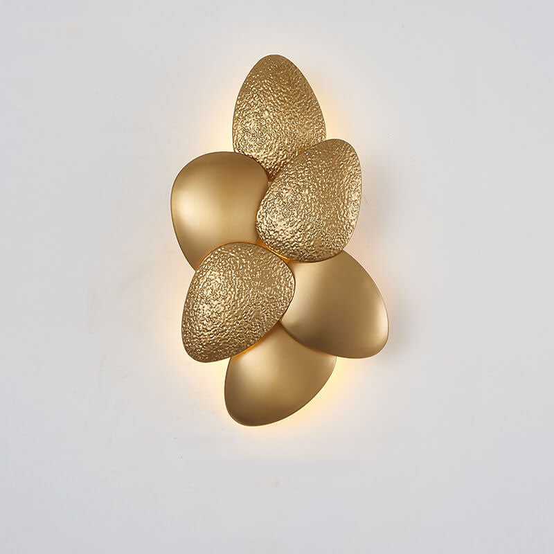 Gold Stainless Steel Pebble 3/6 Light Wall Sconce Lamp
