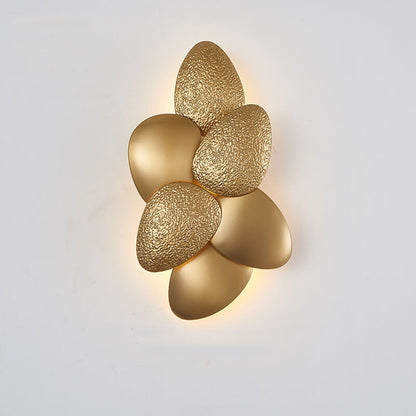 Gold Stainless Steel Pebble 3/6 Light Wall Sconce Lamp