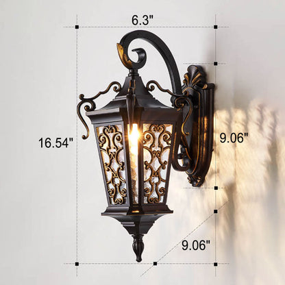 Iron Waterproof Outdoor Indoor 1-Light Wall Sconce Lamp