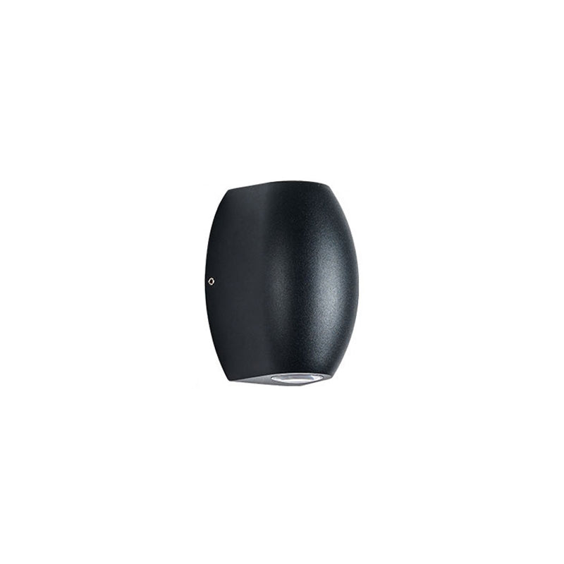 Simplicity Rectangular Aluminum Glass LED Wall Sconce Lamp