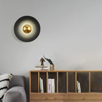 Macaron Flying Saucer Hardware LED Wall Sconce Lamp