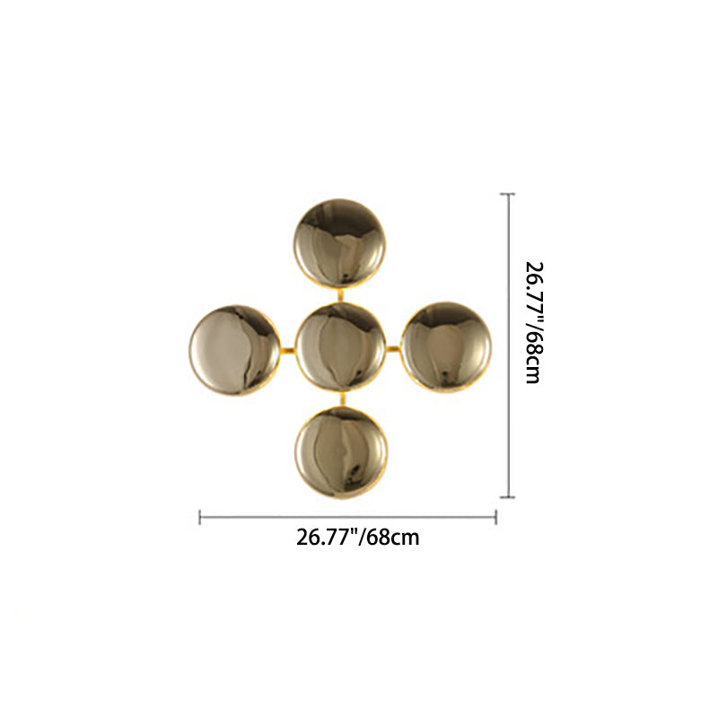 Titanium Round Circle 10/14/24 Light Wall Sconce Lamp