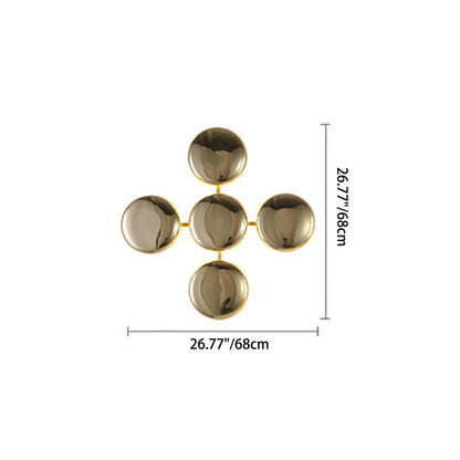 Titanium Round Circle 10/14/24 Light Wall Sconce Lamp