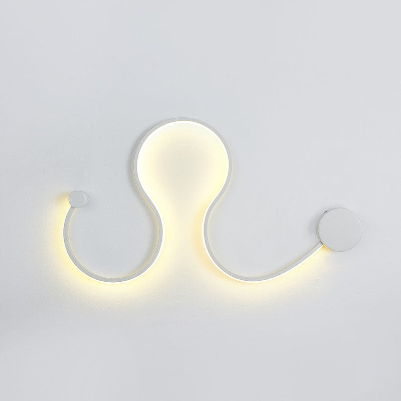 Nordic Aluminum Silicone Lines LED Wall Sconce Lamp
