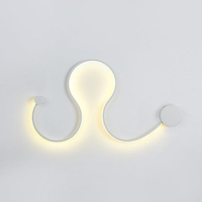 Nordic Aluminum Silicone Lines LED Wall Sconce Lamp
