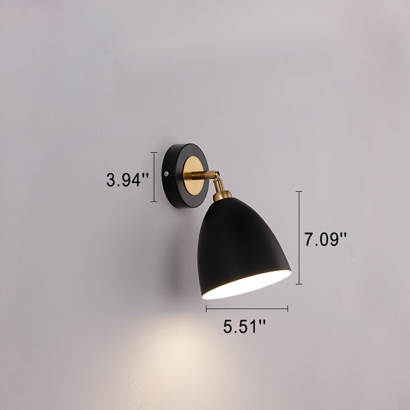 Iron Traditional Shape Shade 1-Light Wall Sconce Lamp
