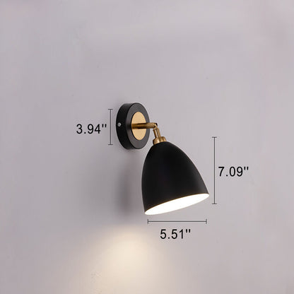 Iron Traditional Shape Shade 1-Light Wall Sconce Lamp