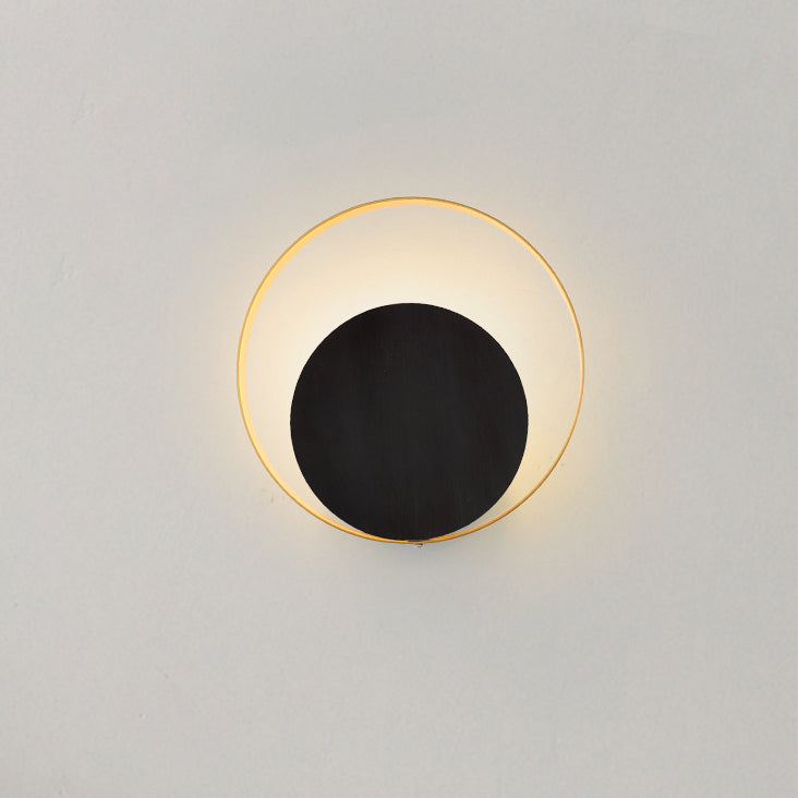 Modern Minimalist Iron Circle Ring 1-Light Wall Sconce Lamp