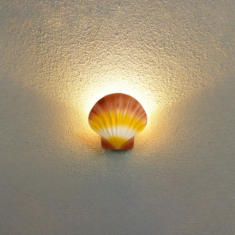 Outdoor Creative Shell Design Aluminum LED Waterproof Wall Sconce Lamp