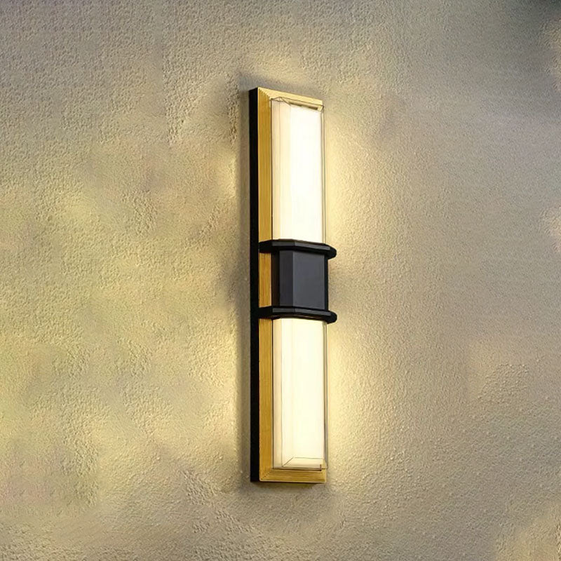 Aluminum Acrylic Shade LED Waterproof Wall Sconce Lamp