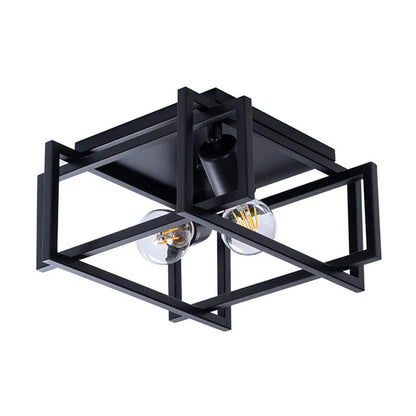 Contemporary 2-Light Iron Ceiling Light