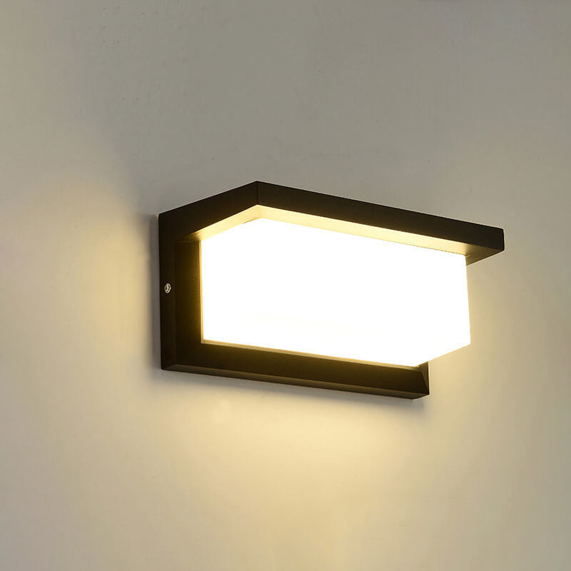 Geometry Aluminum Outdoor Waterproof LED Wall Sconce Lamp