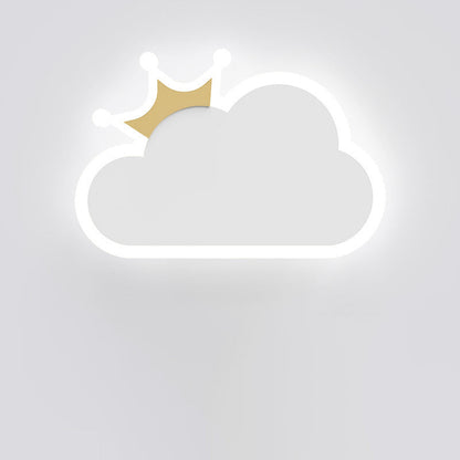 Creative Crown Clouds Iron LED Wall Sconce Lamp