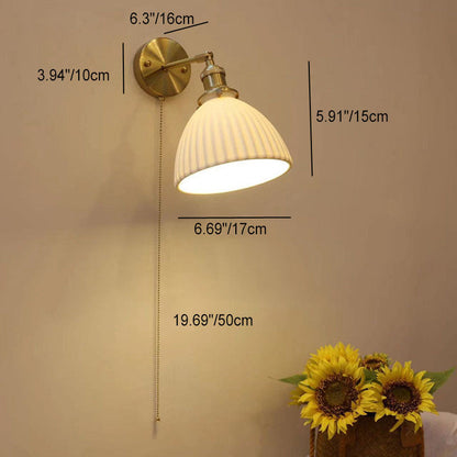 Simplicity Round 1-Light Vanity Light Wall Sconce Lamp