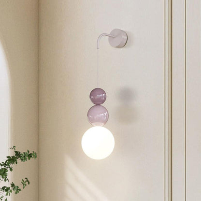 Minimalist Multi Orb Iron Plastic 1-Light Wall Sconce Lamp