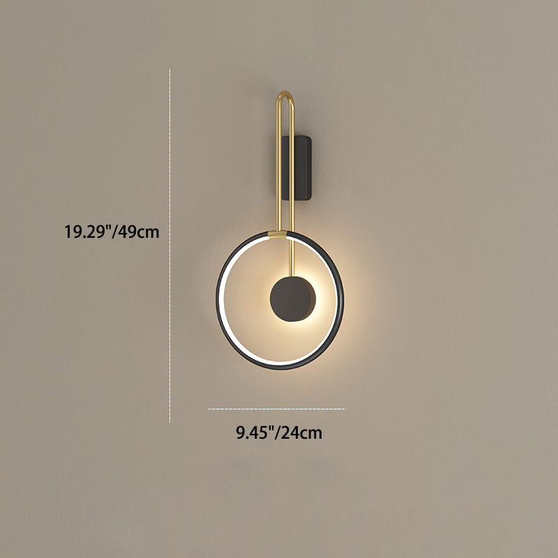 Simplicity Circle Ring Silicone Strip LED Wall Sconce Lamp
