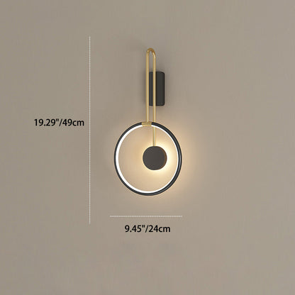 Simplicity Circle Ring Silicone Strip LED Wall Sconce Lamp