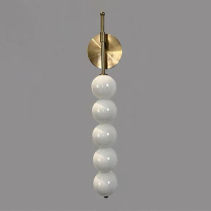 Simplicity Iron Glass Ball 3/5/7-Light Wall Sconce Lamp